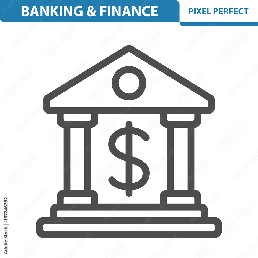 Banking & Finance Icon. EPS 8 format. Banking & Finance Icon. EPS 8 format.