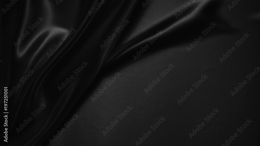 black abstract background luxury cloth or liquid wave or wavy folds of  grunge silk texture satin velvet material or luxurious Christmas background  or elegant wallpaper design, background Stock Photo | Adobe Stock