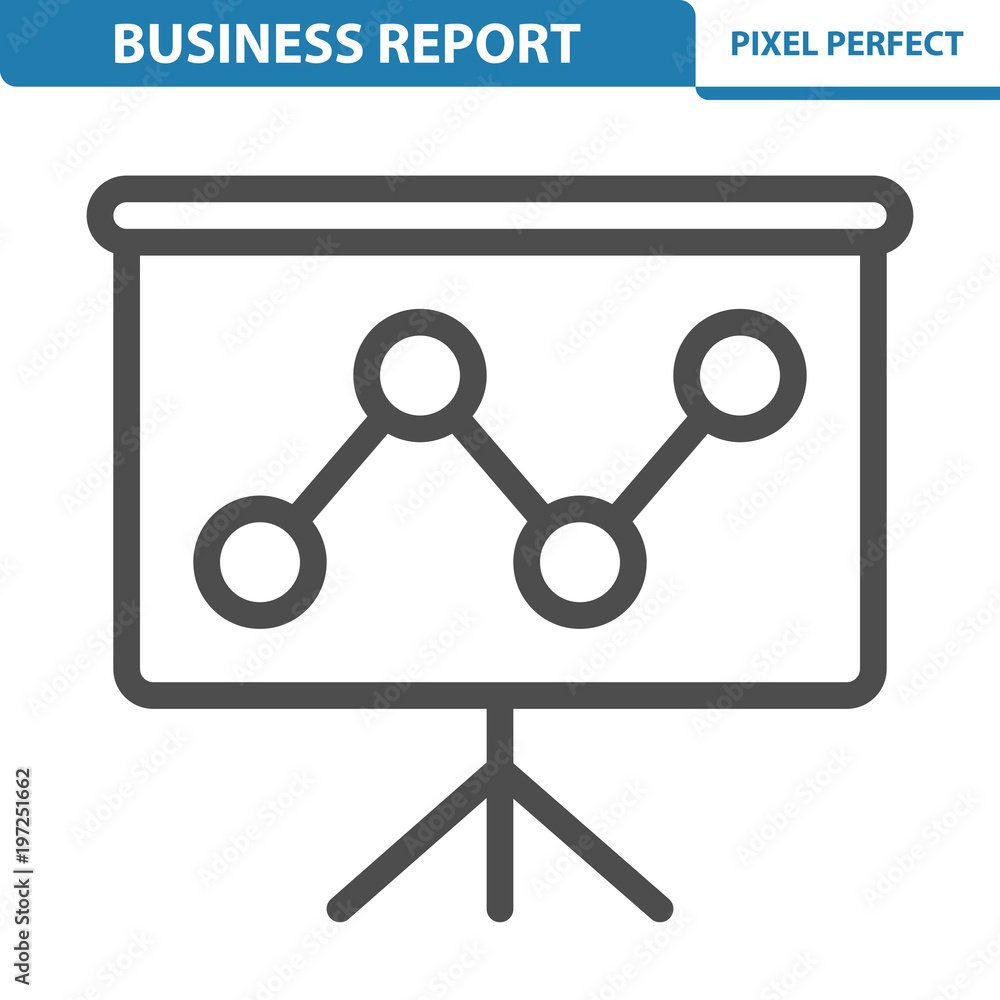 Business Report Icon. EPS 8 format. Business Report Icon. EPS 8 format.