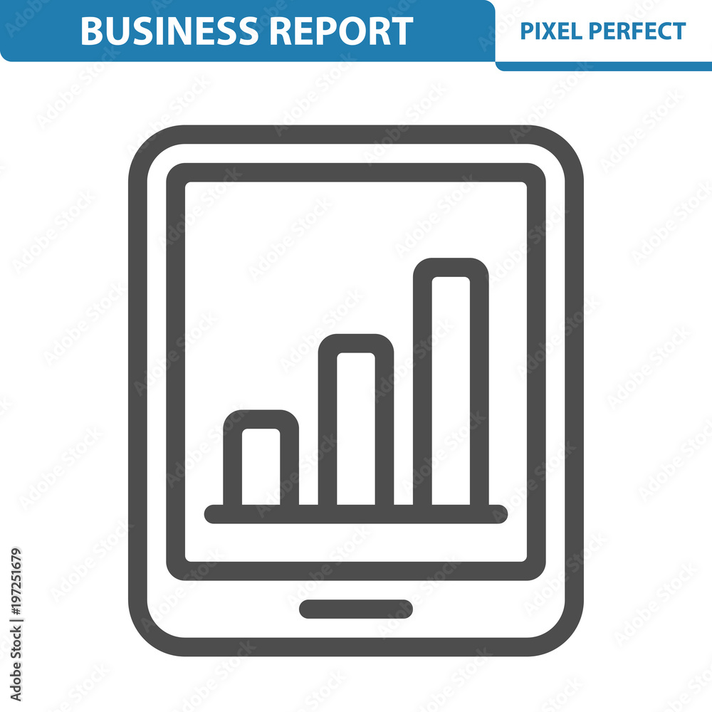 Business Report Icon. EPS 8 format. Business Report Icon. EPS 8 format.