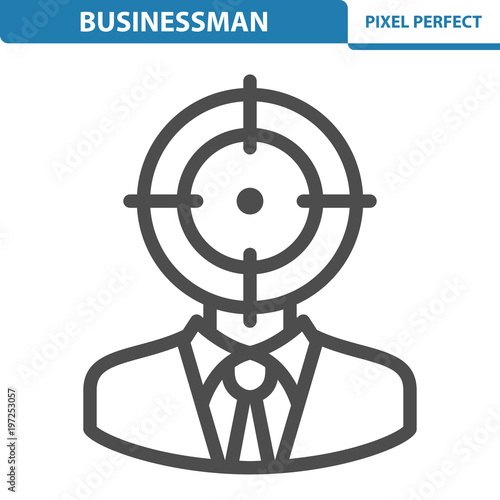 Businessman Icon. EPS 8 format.