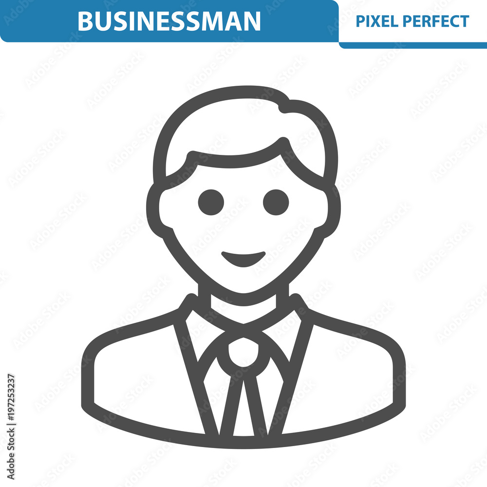 Businessman Icon. EPS 8 format.