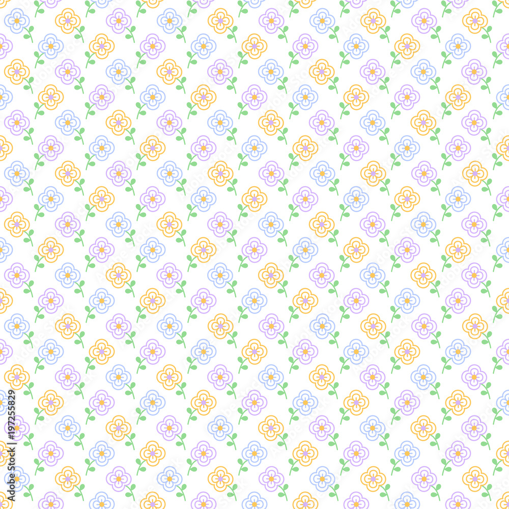 Seamless pattern with small flowers