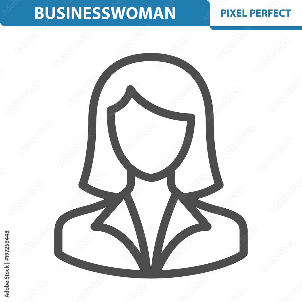 Businesswoman Icon. EPS 8 format. Businesswoman Icon. EPS 8 format.