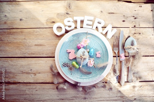 Ostern - Frühstück - gedeck...