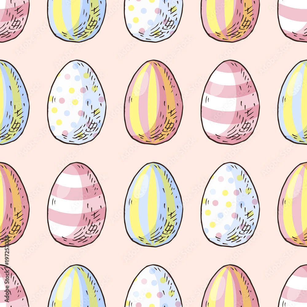 Seamless pattern with easter eggs. Greate holiday background Seamless pattern with easter eggs. Greate holiday background