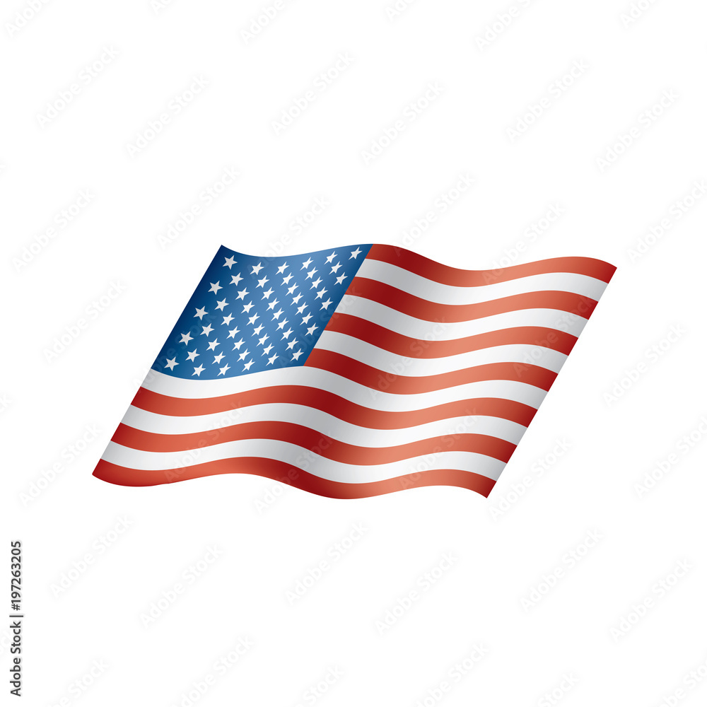 Fototapeta premium USA Flag isolated