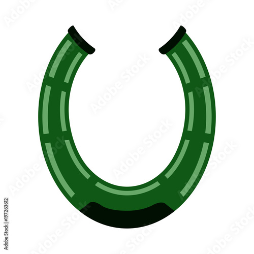 Isolated horseshoe icon. Patrick day