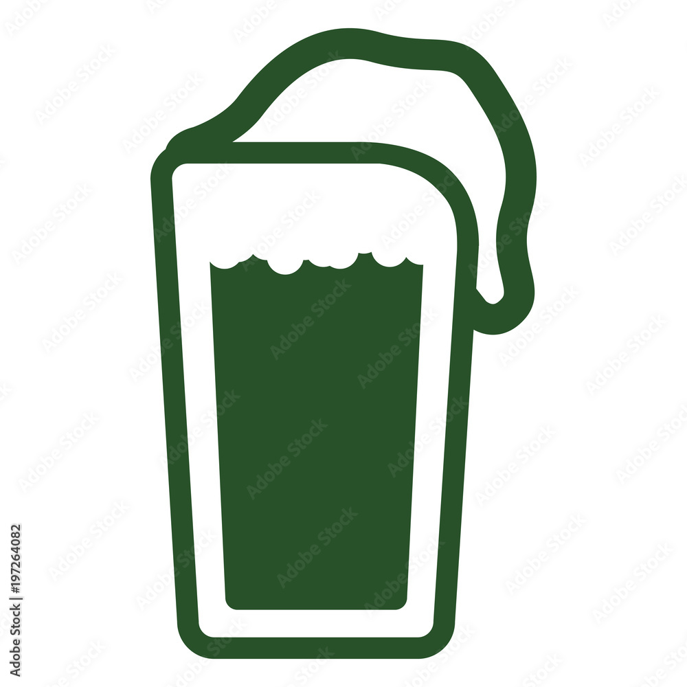 Isolated beer icon. Patrick day