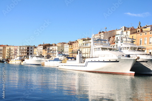 La ville maritime de Sète, la petite Venise Languedocienne, Hérault, Occitanie, France 