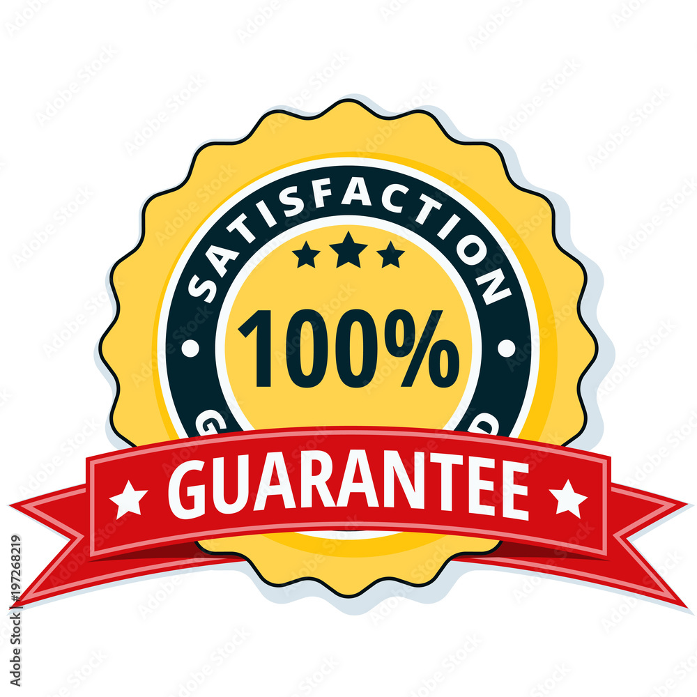 100% Satisfaction Guaranteed illustration 100% Satisfaction Guaranteed illustration