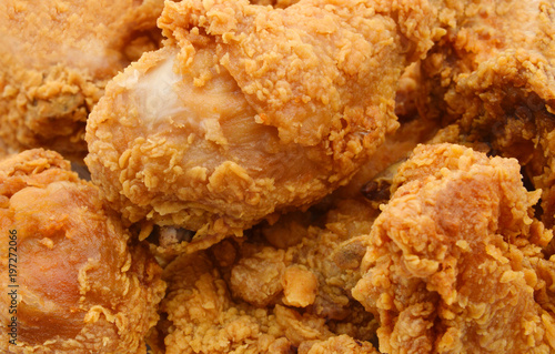 Studio photography of a fried chicken wings isolated on background