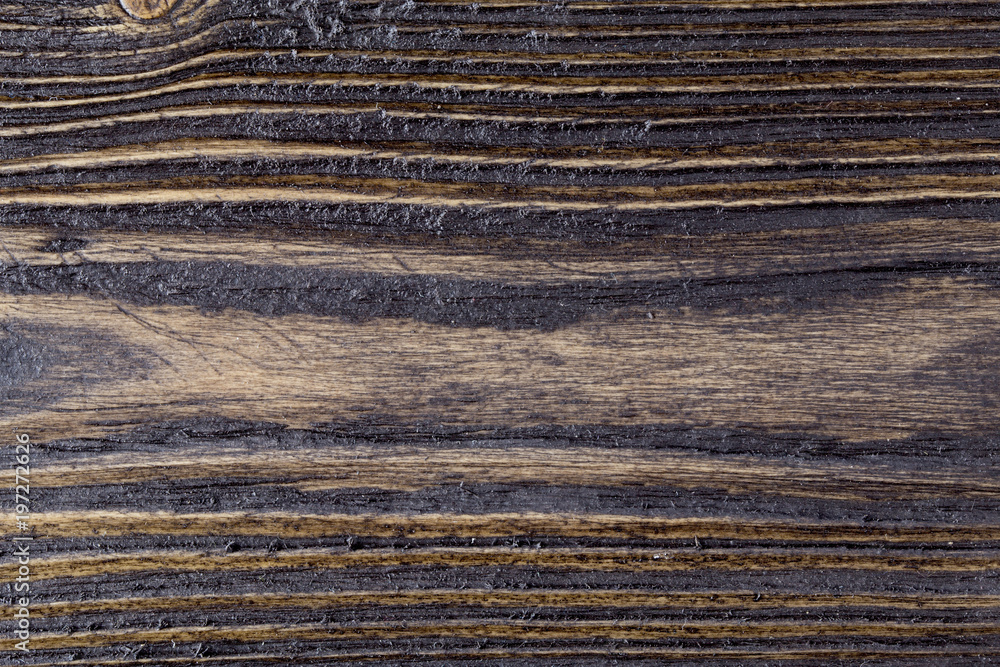 Obraz premium Grunge wood table background. Sunface wooden plank black texture background, table vintage retro style.