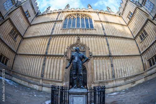 Bodleian library in Oxford in the morning, UK photo