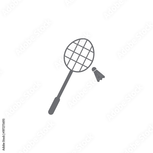 racket and valance for badminton icon. Simple element illustration. racket and valance for badminton symbol design template. Can be used for web and mobile