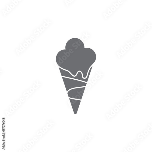 ice cream icon. Simple element illustration. ice cream symbol design template. Can be used for web and mobile