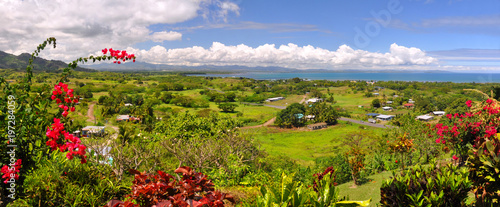 Panorama of the Fijian West Coast.