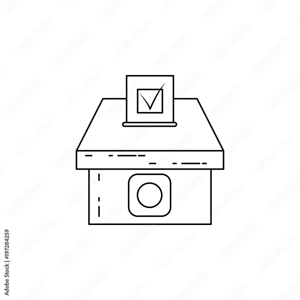 ballot box icon. Elements of elections icon. Premium quality graphic design. Signs and symbol collection icon for websites, web design, mobile app, info graphics ballot box icon. Elements of elections icon. Premium quality graphic design. Signs and symbol collection icon for websites, web design, mobile app, info graphics