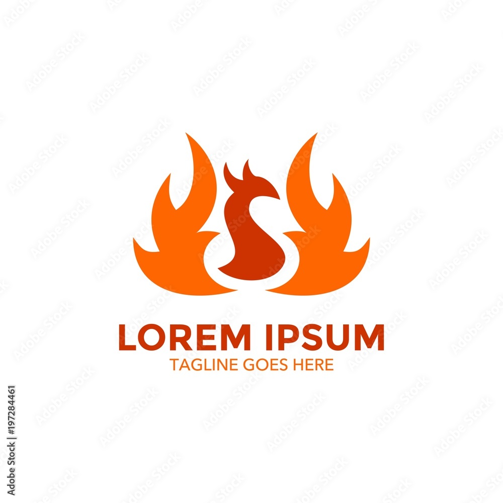 phoenix logo. bird. unique. vector illustration phoenix logo. bird. unique. vector illustration