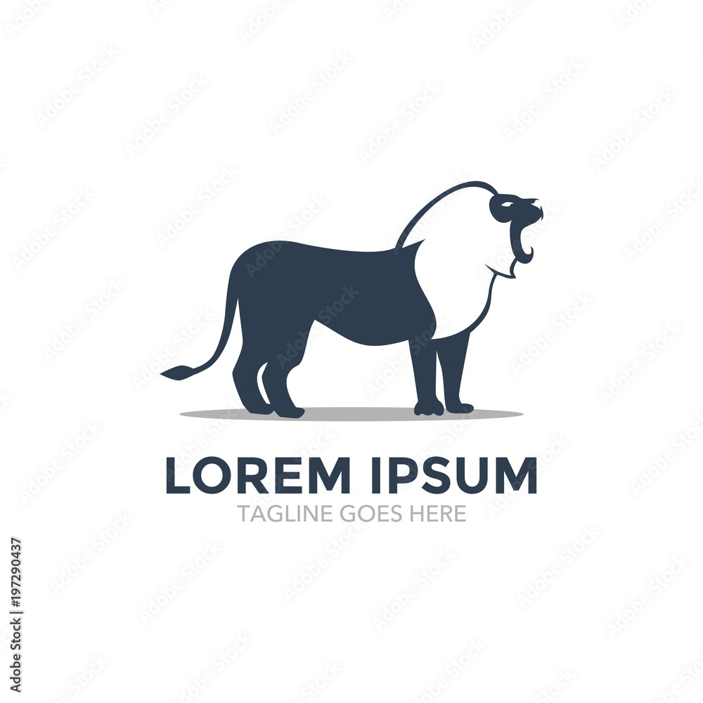 lion logo. vector illustration. unique lion logo. vector illustration. unique