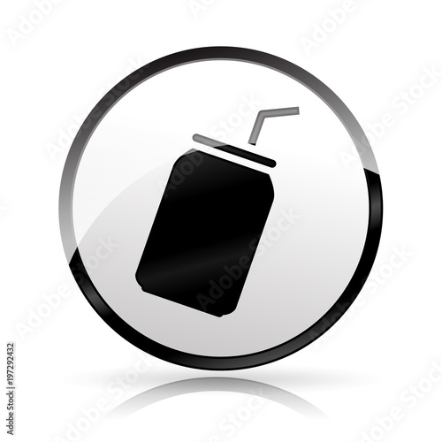 soda icon on white background
