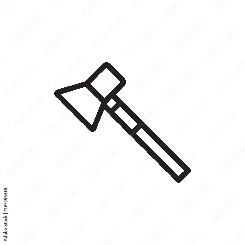 axe, building tool outlined vector icon. Modern simple isolated sign. Pixel perfect vector illustration for logo, website, mobile app and other designs axe, building tool outlined vector icon. Modern simple isolated sign. Pixel perfect vector illustration for logo, website, mobile app and other designs