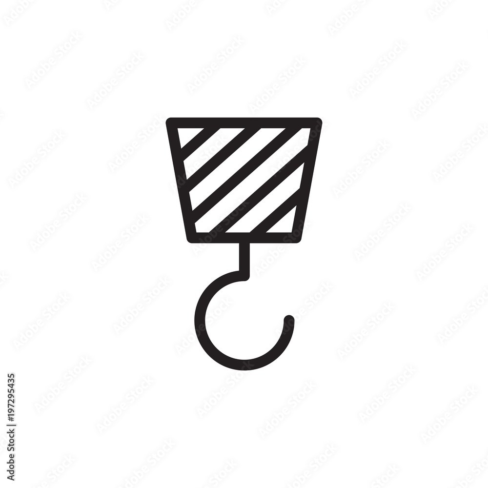 crane, building tool outlined vector icon. Modern simple isolated sign. Pixel perfect vector illustration for logo, website, mobile app and other designs crane, building tool outlined vector icon. Modern simple isolated sign. Pixel perfect vector illustration for logo, website, mobile app and other designs