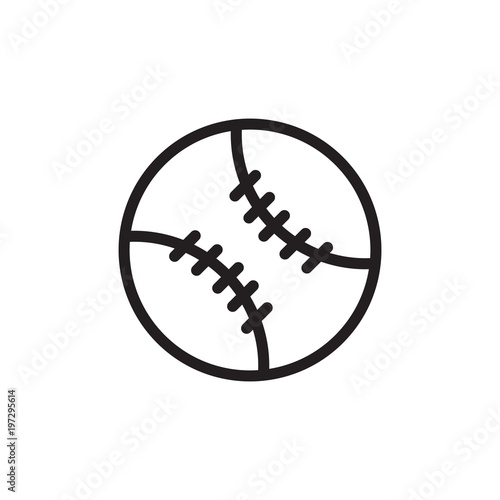 baseball outlined vector icon. Modern simple isolated sign. Pixel perfect vector  illustration for logo, website, mobile app and other designs