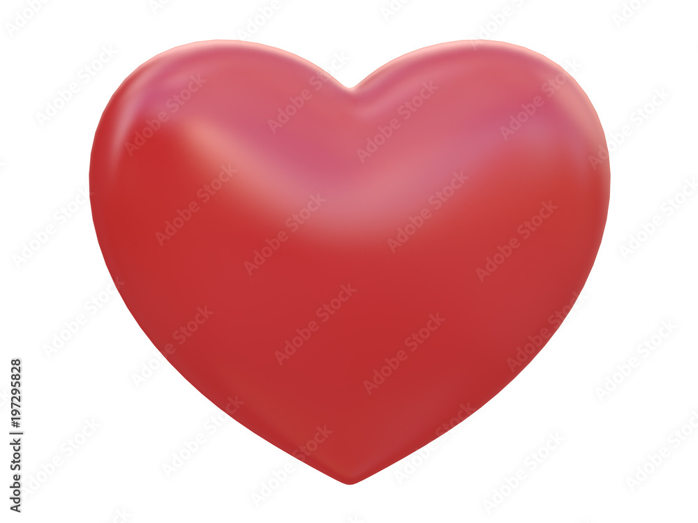 red shiny glossy heart 3d rendering red shiny glossy heart 3d rendering