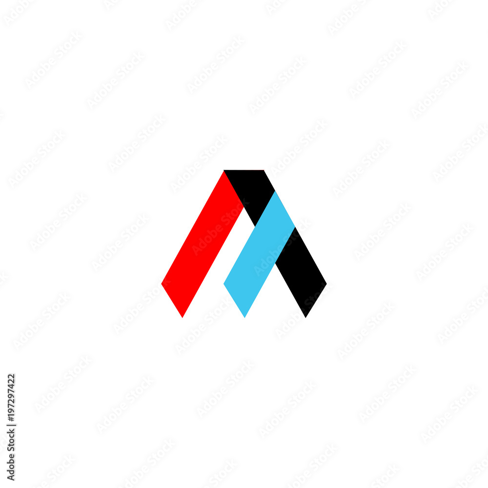 art of colourful letter m logo vector art of colourful letter m logo vector