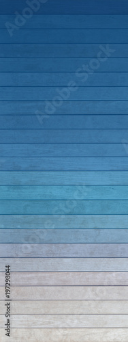  lamelles de bois couleurs de teintes bleues
