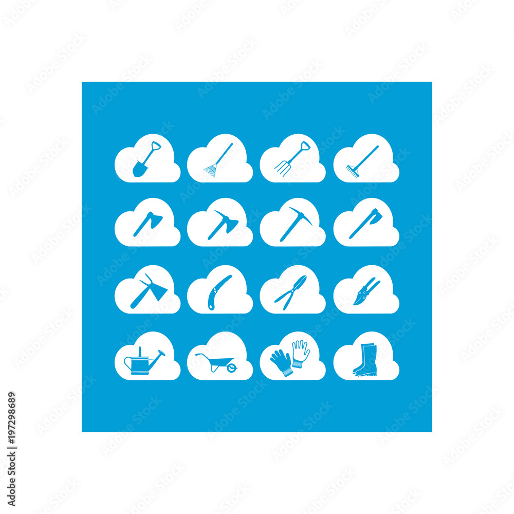 Tools icon. Flat vector icon set