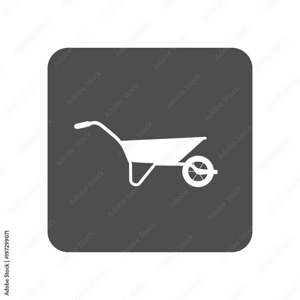 Wheelbarrow icon. Vector Illustration Wheelbarrow icon. Vector Illustration