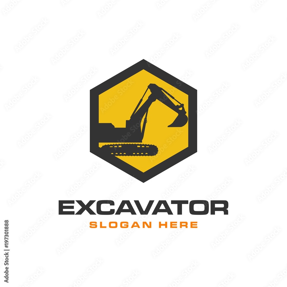 excavator logo vector excavator logo vector