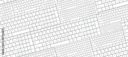 Seamless pattern with computer keyboard keys
