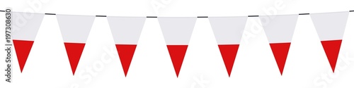 Banner. Garlands, pennants. Poland