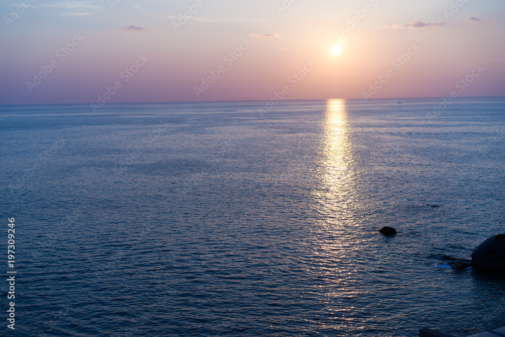 Obraz premium Sunset sky at beach