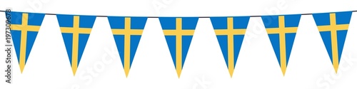 Banner. Garlands, pennants. Sweden