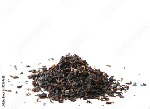 Black tea leaves