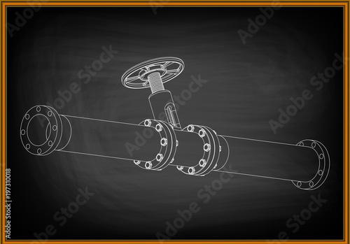 3d model of an pipeline