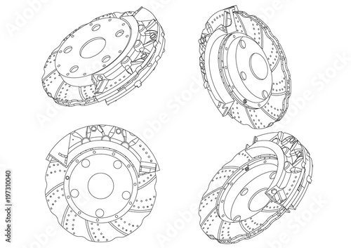 3d model of the brake disc