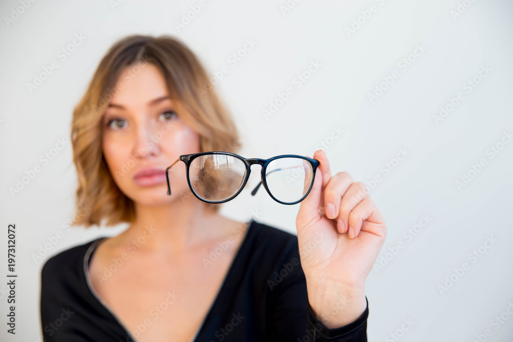 young woman in glasses young woman in glasses