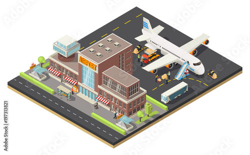 Isometric Air Logistics Concept
