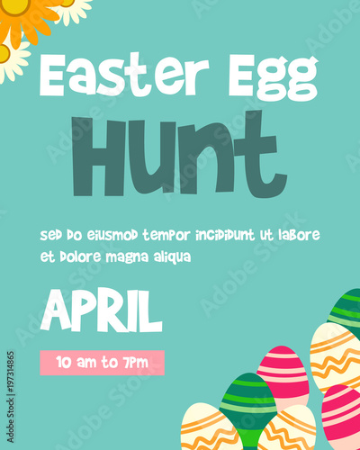 Easter egg poster design background