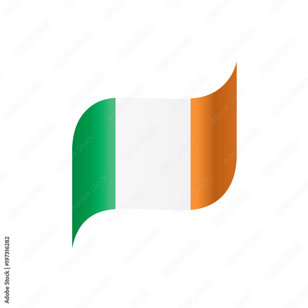 Ireland flag, vector illustration Ireland flag, vector illustration