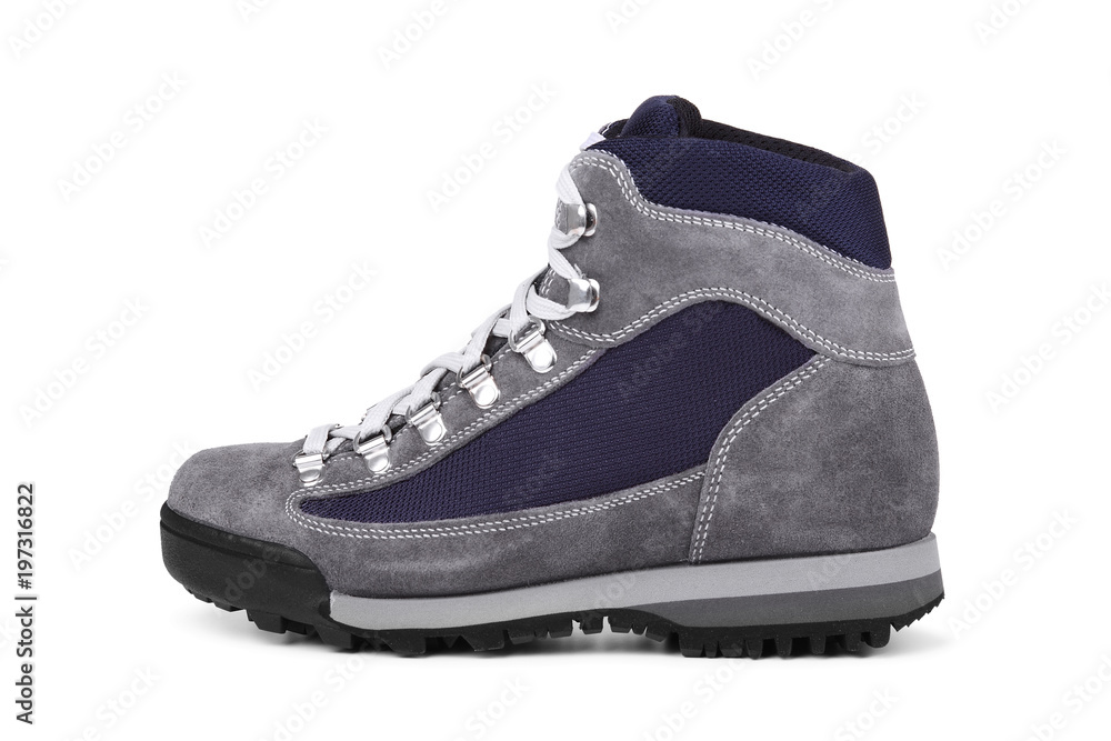 High mountain shoe isolated on white background High mountain shoe isolated on white background