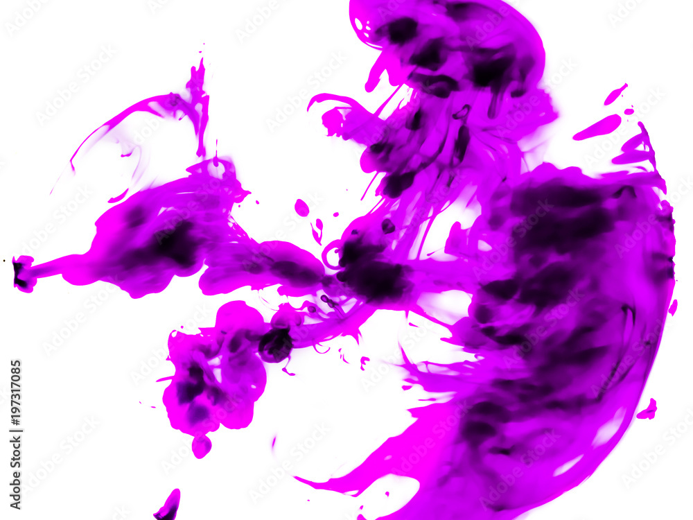 Purple spots – abstraction on white background 