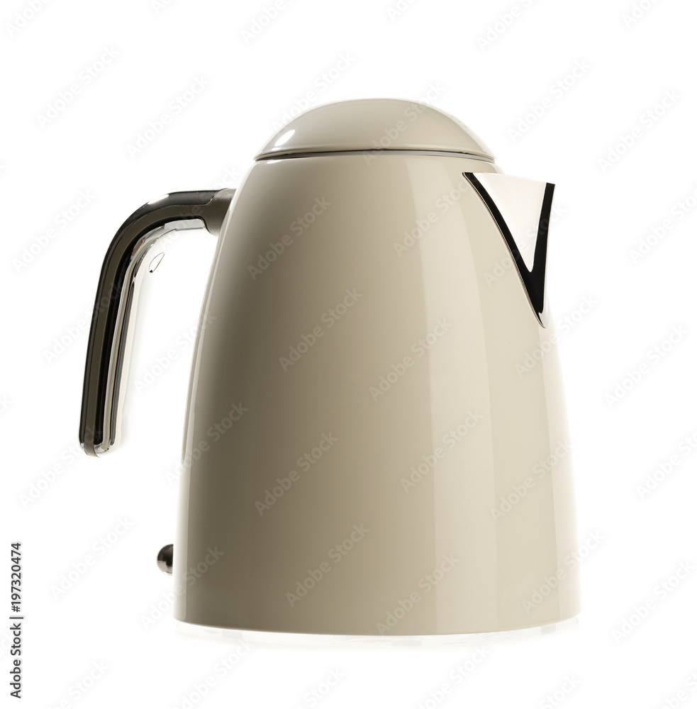 Retro style electric kettle isolated on white background. Retro style electric kettle isolated on white background.
