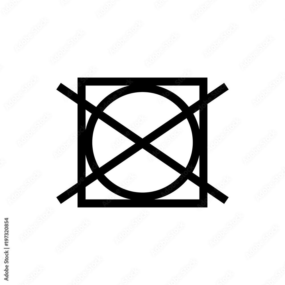 laundry symbol icon (Do not tumble dry ) Stock Vector Adobe Stock