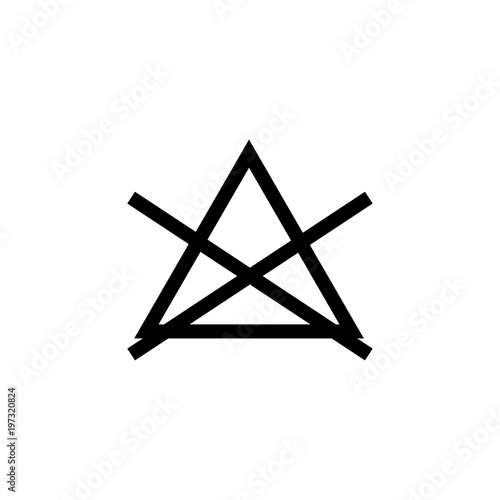 laundry symbol icon (No bleach )